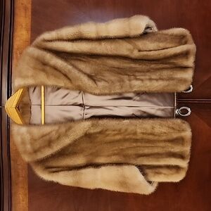 Beautiful Vintage Real Mink Fur, Natural  Pastel color, Stole w/Fur appraisal